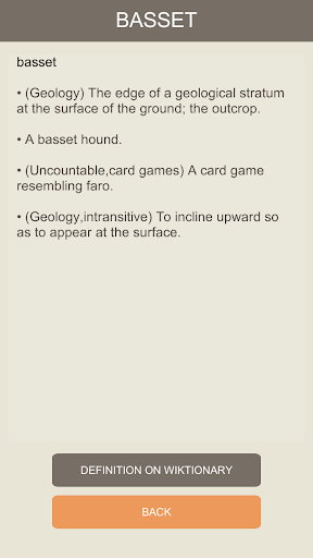 Motaku word list screen